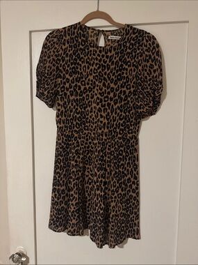 Reformation Leopard Print Tunic Dress - Brown/Black